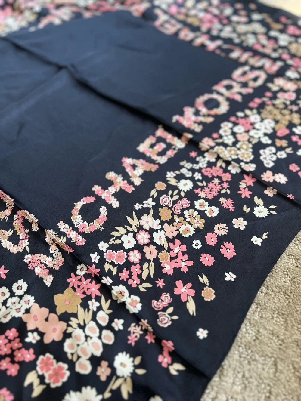 Michael Kors Floral Print Square Scarf